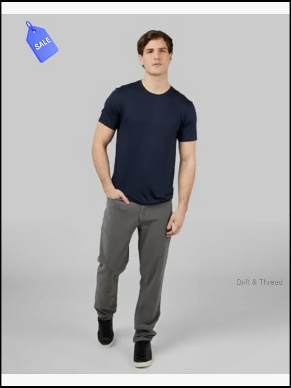 Men's Cool Classic Crewneck T-Shirt, Anti-Odor, Quick Dry, Stretch